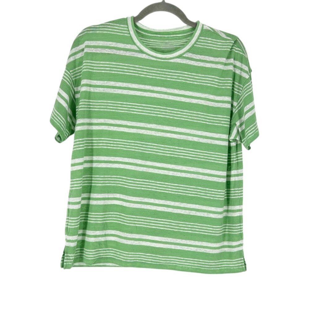 NWT Aerie Linen Blend Striped Tee